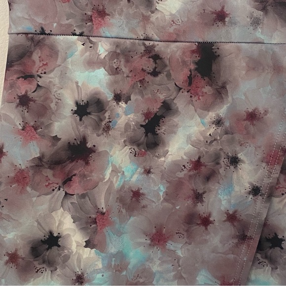 NWOT ASOS size 6 MIDI dress with asymmetrical hemline with watercolor effect - Picture 3 of 16